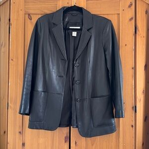 Preston & York Black Leather Jacket